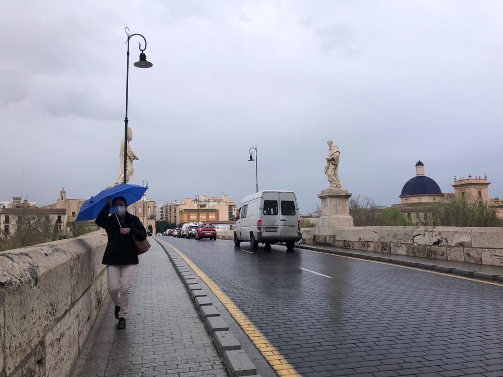 Lluvia en València: comienza la ola de frío del puente de San José