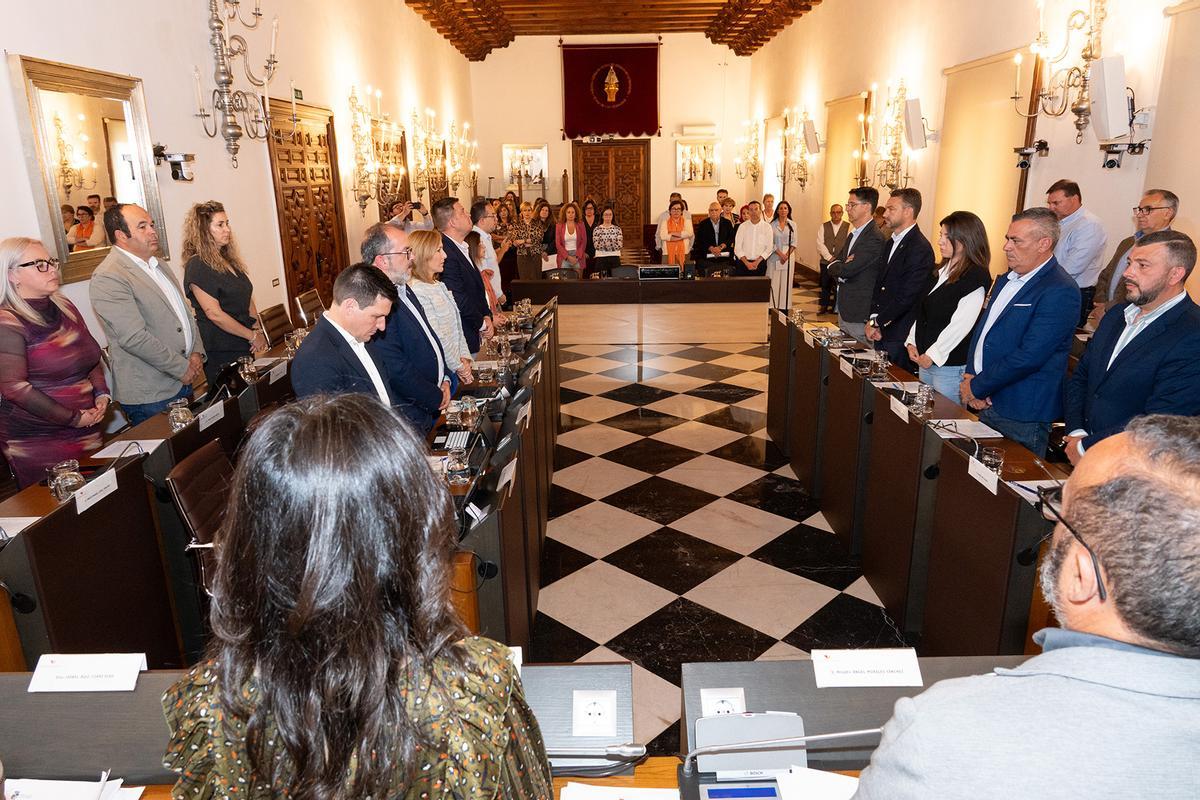 Imagen del minuto de silencio.