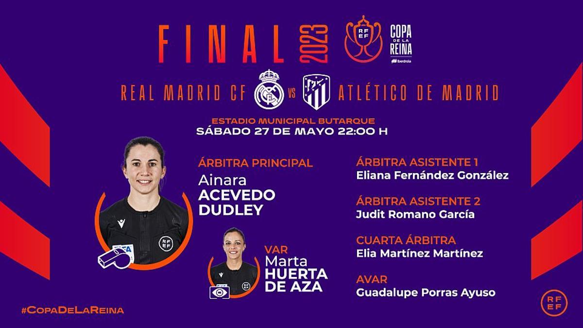 Ainara Acevedo Dudley será la colegiada principal en la Final de la Copa De La Reina