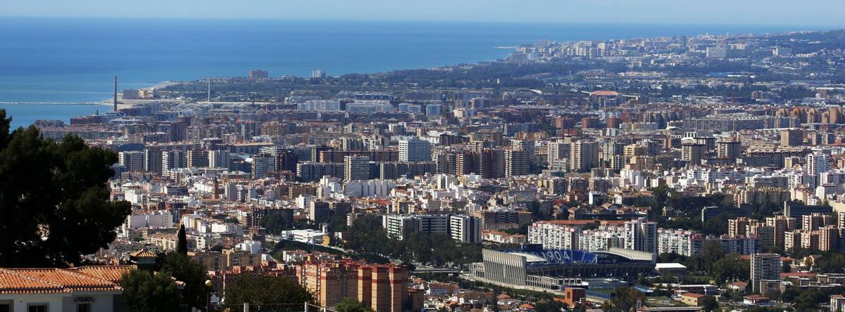 Vista de Málaga capital.