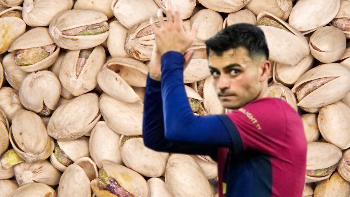 Pedri, adicto al pistacho