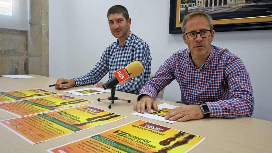 David Carballo e Ismael Pena, en la presentación de la carrera. // Bernabé/Adrián Rei