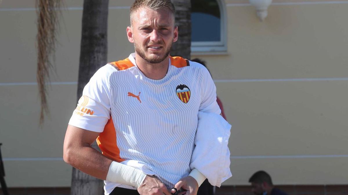 Cillessen, en el stage de la pretemporada en Oliva