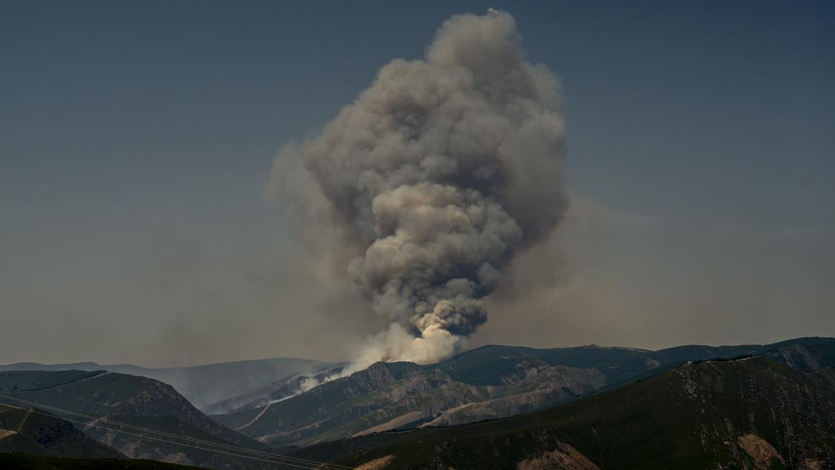 El incendio del parque natural del Invernadeiro, el pasado 17 de julio.