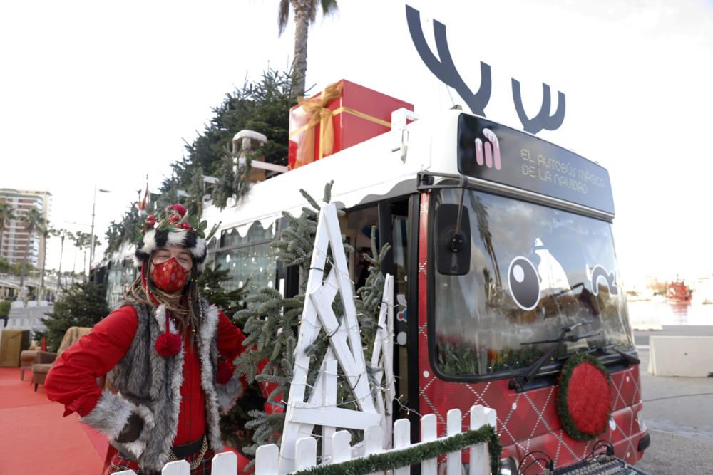 Autobús mágico de la Navidad de Málaga de 2020