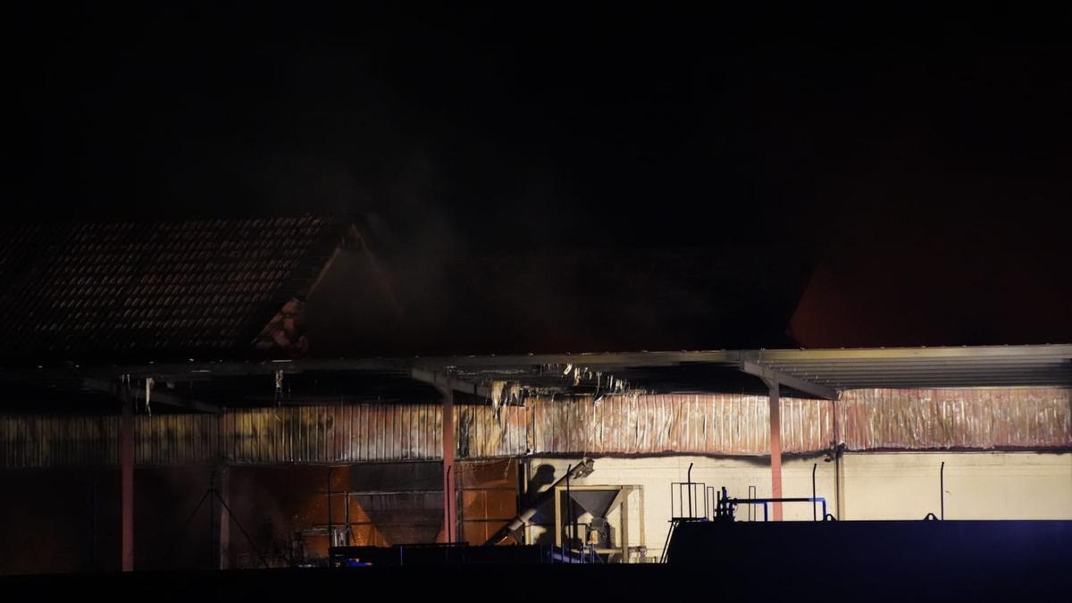 Incendio en las instalaciones de Cobadu en Zamora