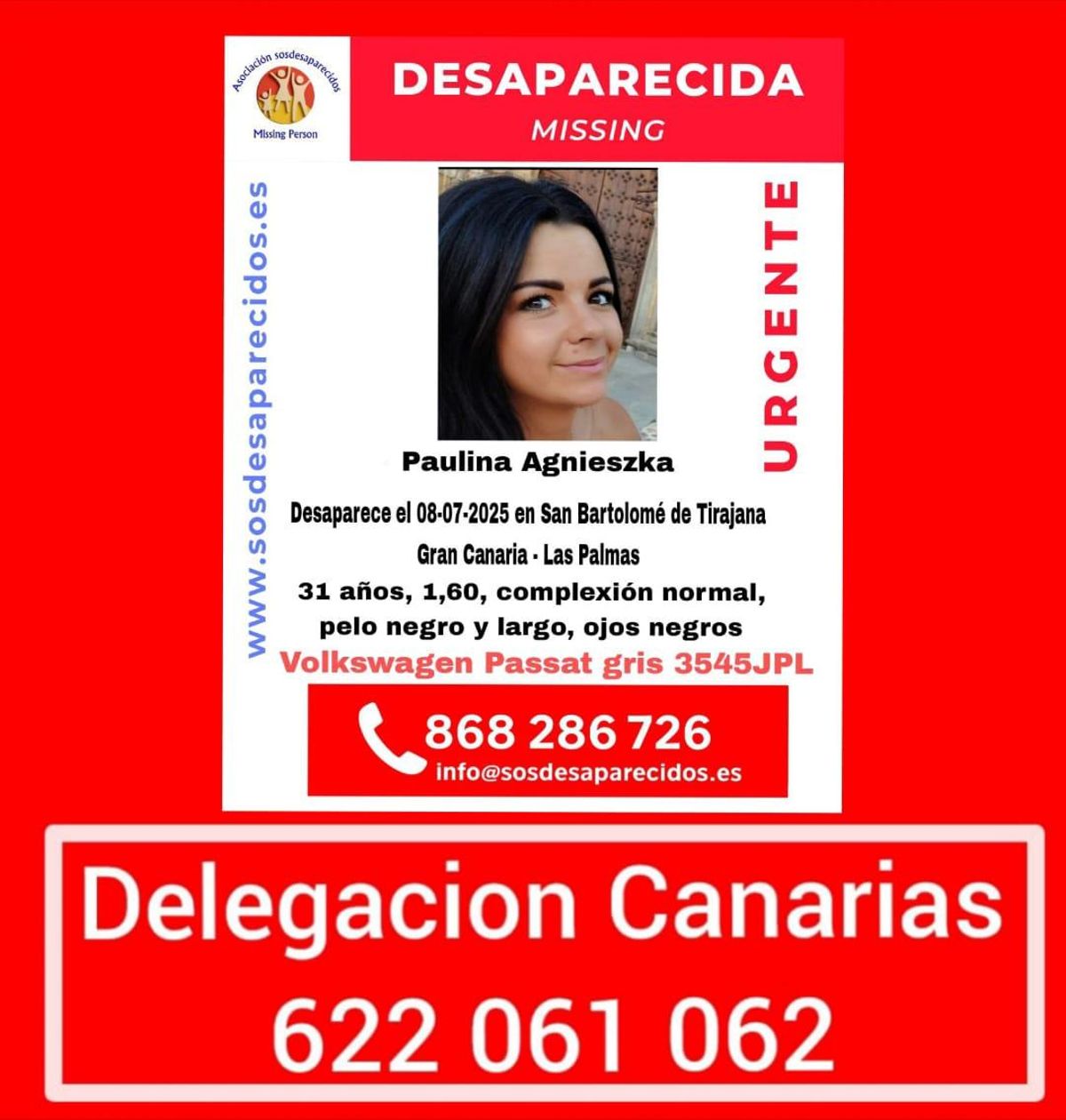 Ficha técnica de la desaparición
