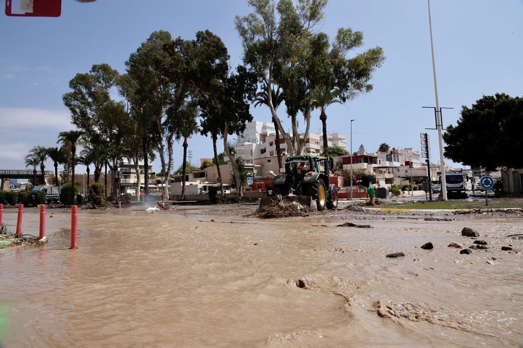 Estas son las imágenes que deja la DANA a su paso por Águilas