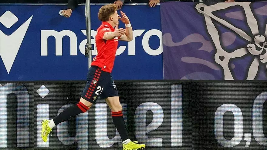 Víctor Muñoz da el gol de la victoria al Osasuna en un intenso encuentro que se ha decidido en el tiempo de descuento