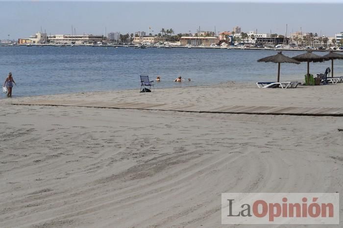 Ambiente en las playas de la Región durante el primer fin de semana de la 'nueva normalidad'