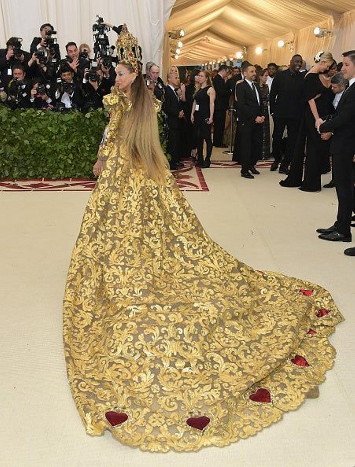 Sara Jessica Parker con pelo Rapuntzel en la Gala Met