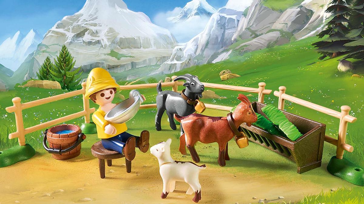 Establo de cabras de Pedro de Playmobil