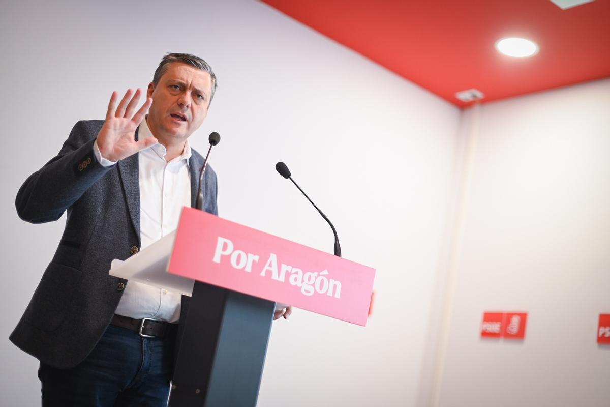Fernando Sabés, portavoz del grupo parlamentario socialista.