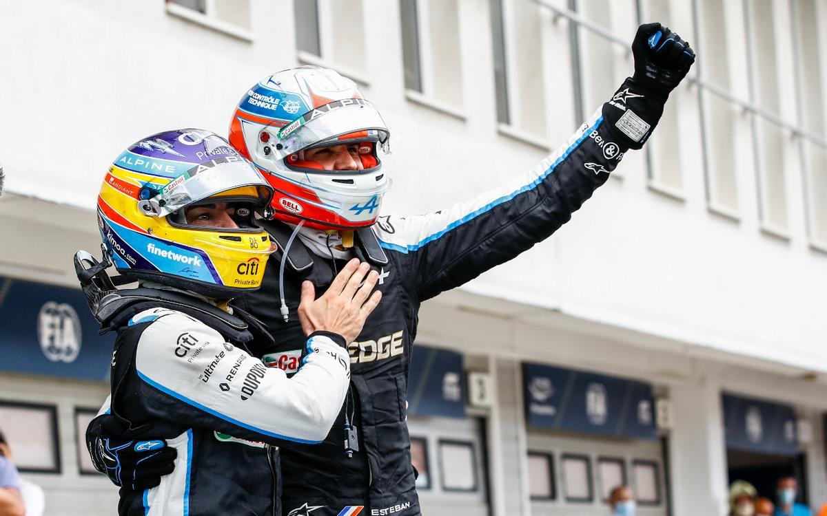 Ocon elogió a Fernando Alonso por radio: "Es una leyenda"