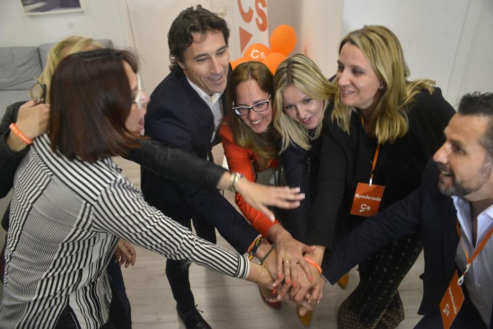 Noche electoral en la sede de Ciudadanos