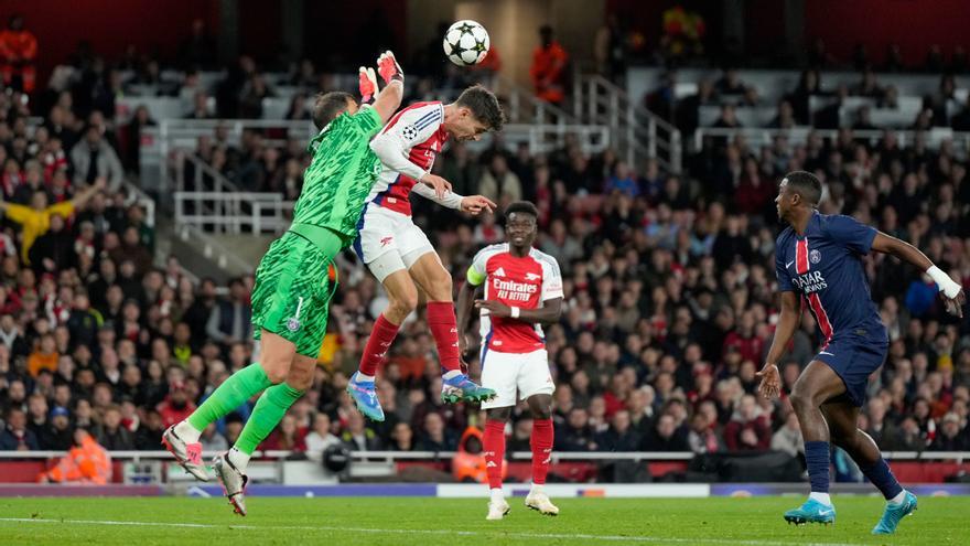 Arsenal - PSG: El gol de Havertz