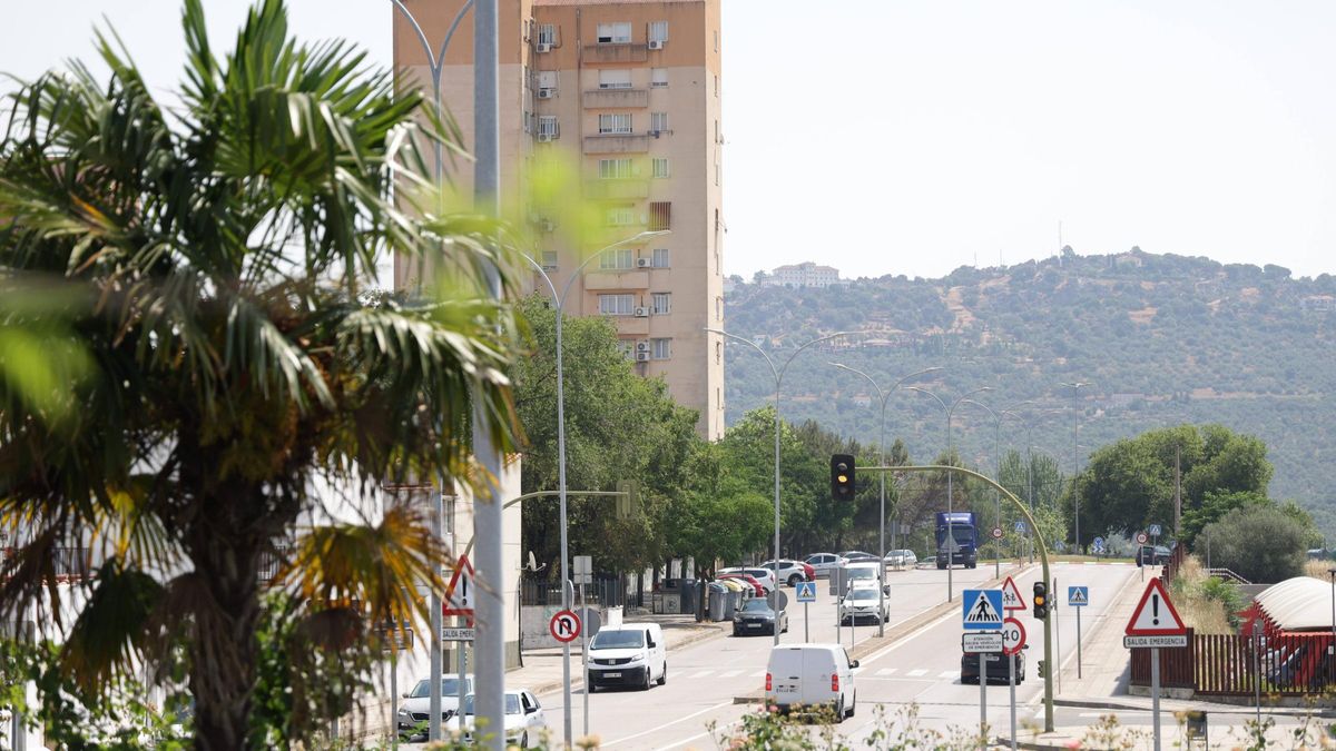 Imagen de la avenida de Dulcinea, otro de los puntos con más accidentes de Cáceres.