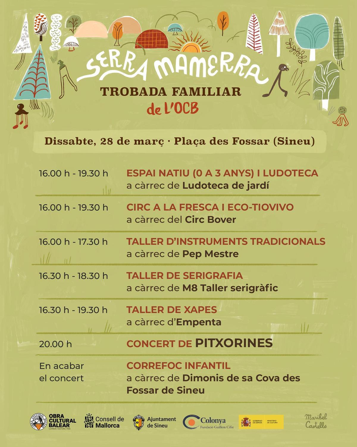 Cartel promocional del encuentro de Serra Mamerra.