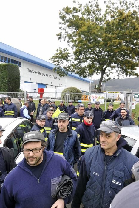 Paro de los trabajadores de Thyssenkrupp Airport Systems