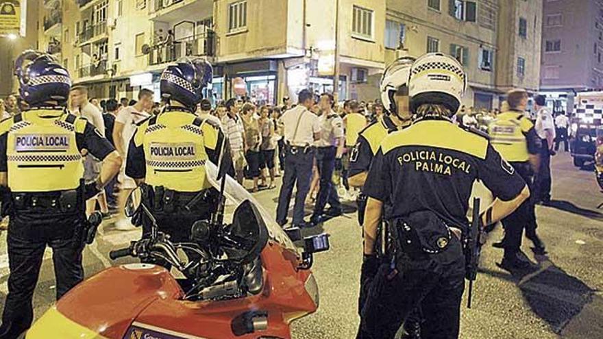 La reyerta provocó una gran movilización de la Policía Local y la Policía Nacional en Son Gotleu.