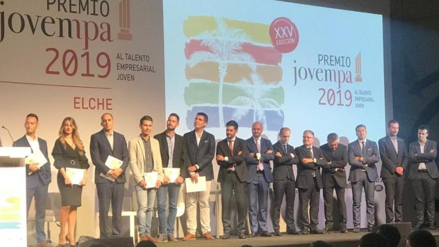 Foto de familia, tras la entrega del Premio Jovempa 2019