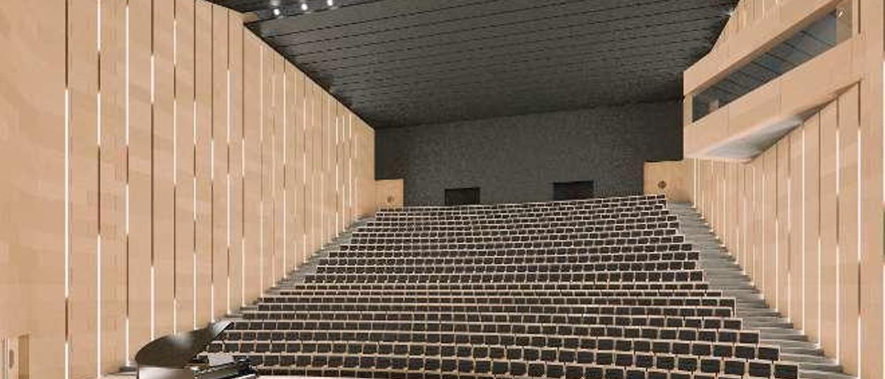 El interior del auditorio. // Miguel Meijido