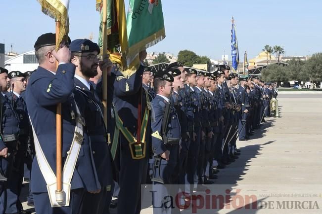 Homenaje al primer salto paracaidista militar en la Base Aérea de Alcantarilla