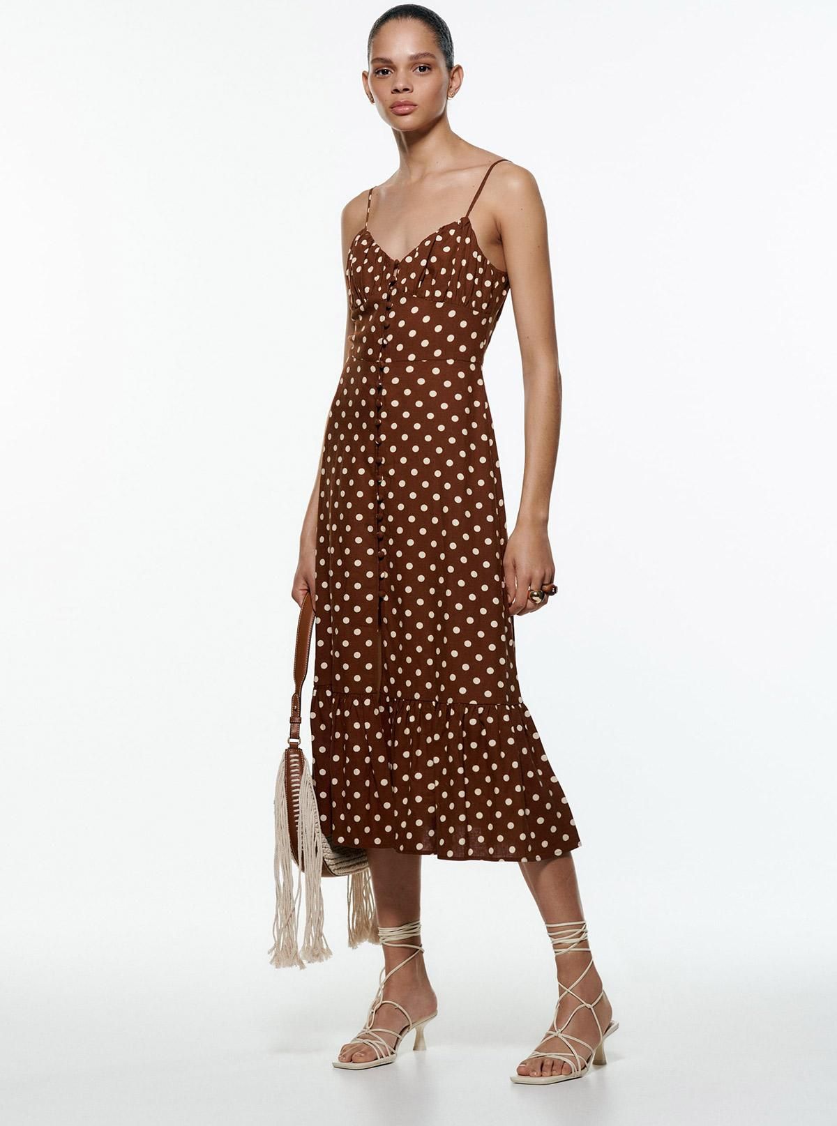 Vestido de lunares de Zara.