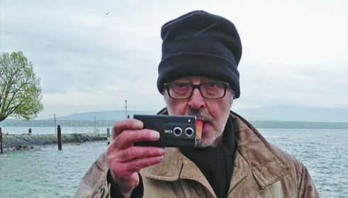Jean-Luc Godard, en un fotograma de su película 'Adiós al lenguaje'.
