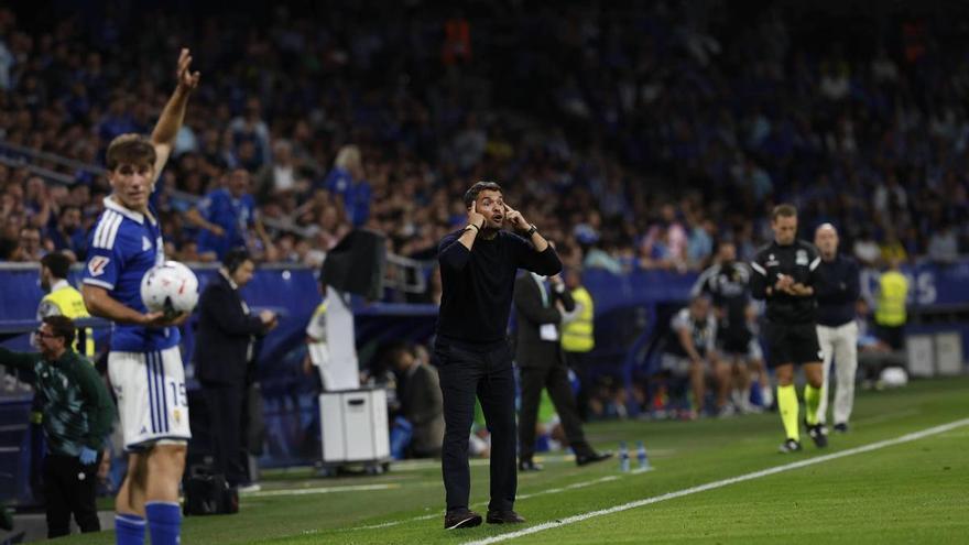 Larcamón, entrenador del Sporting, tras el derbi: "A pesar del enfado, nos siento muy fuertes"