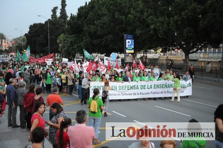 Manifestación contra la LOMCE en Murcia