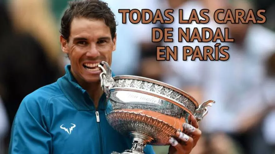 Todas las caras de Nadal en París