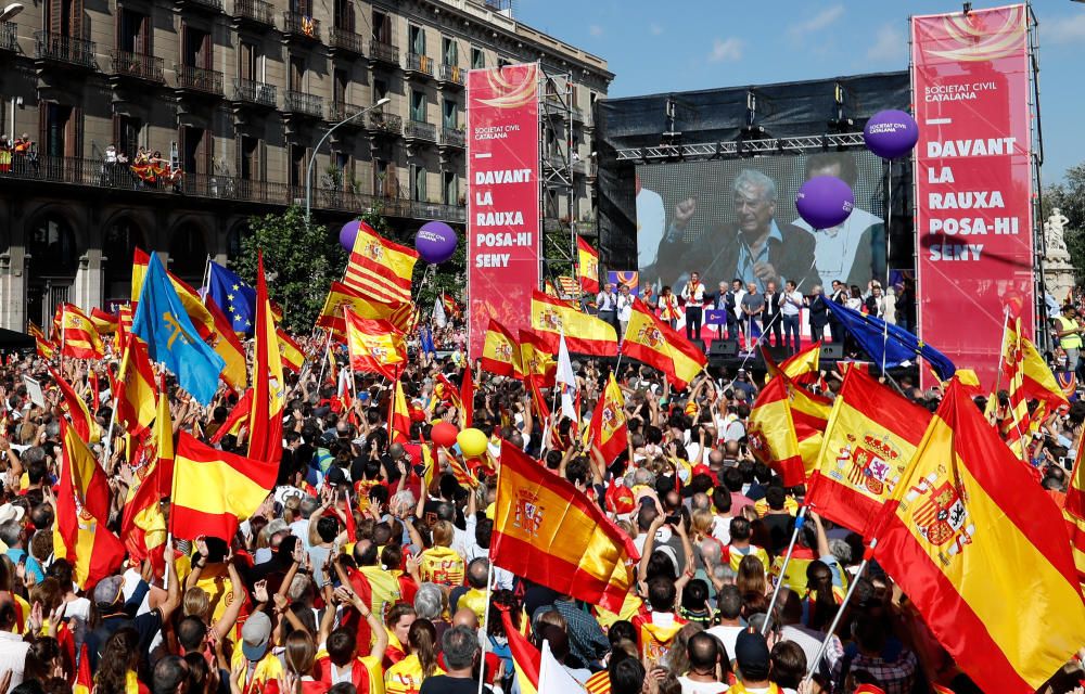 Manifestación en Barcelona por la unidad de España