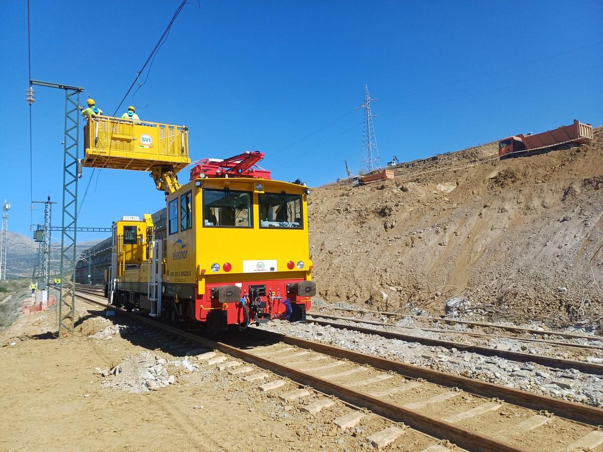 Así avanzan los trabajos en el entorno de Álora.