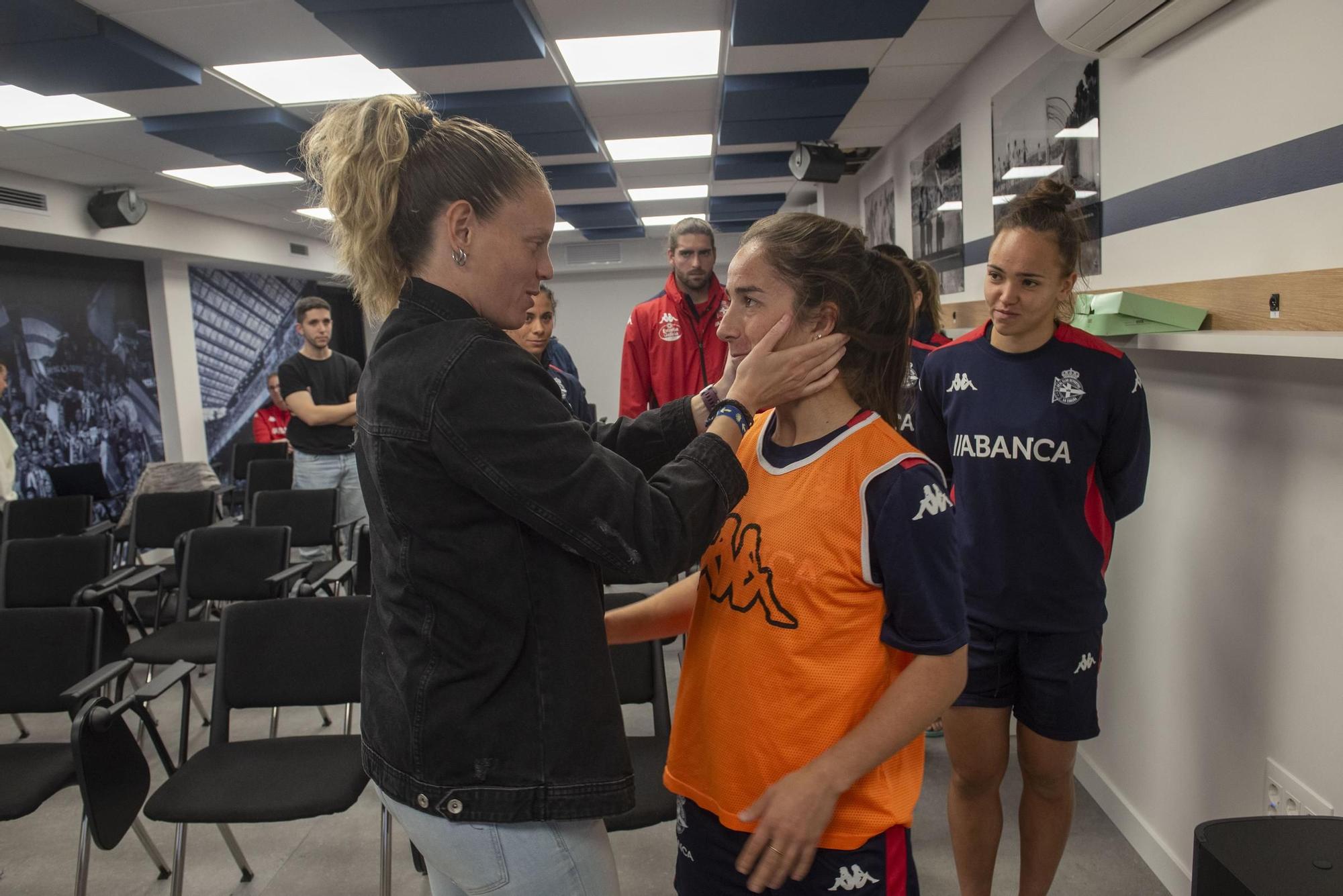 Despedida de Irene Ferreras como entrenadora del Deportivo