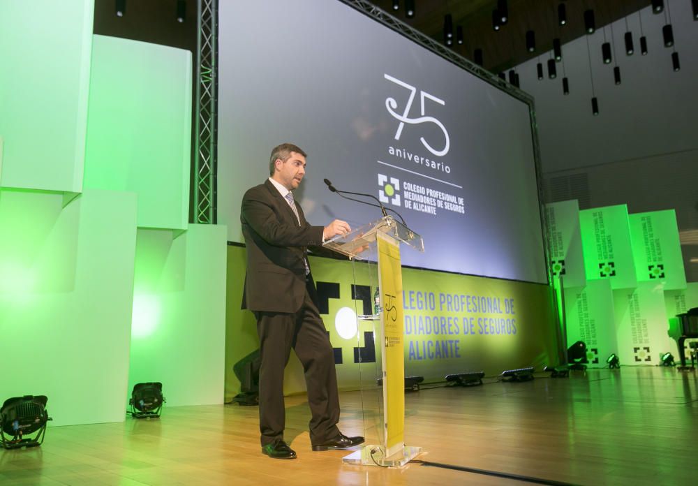 El Colegio de Mediadores de Alicante celebra sus 75 años de historia