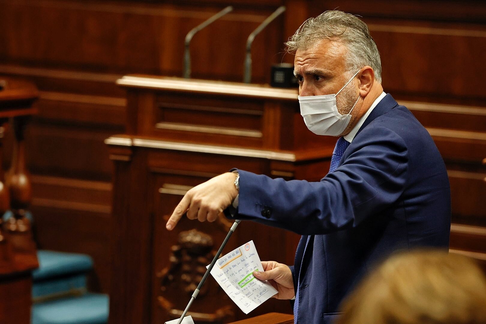Pleno en el Parlamento de Canarias (9/2/21)