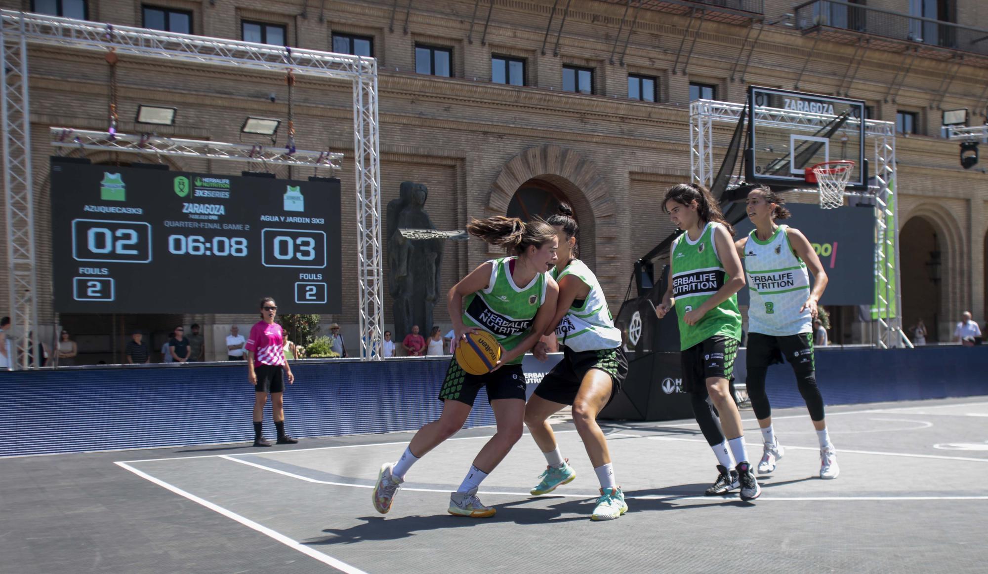 Las Herbalife 3x3 Series llenan de baloncesto la Plaza del Pilar de Zaragoza