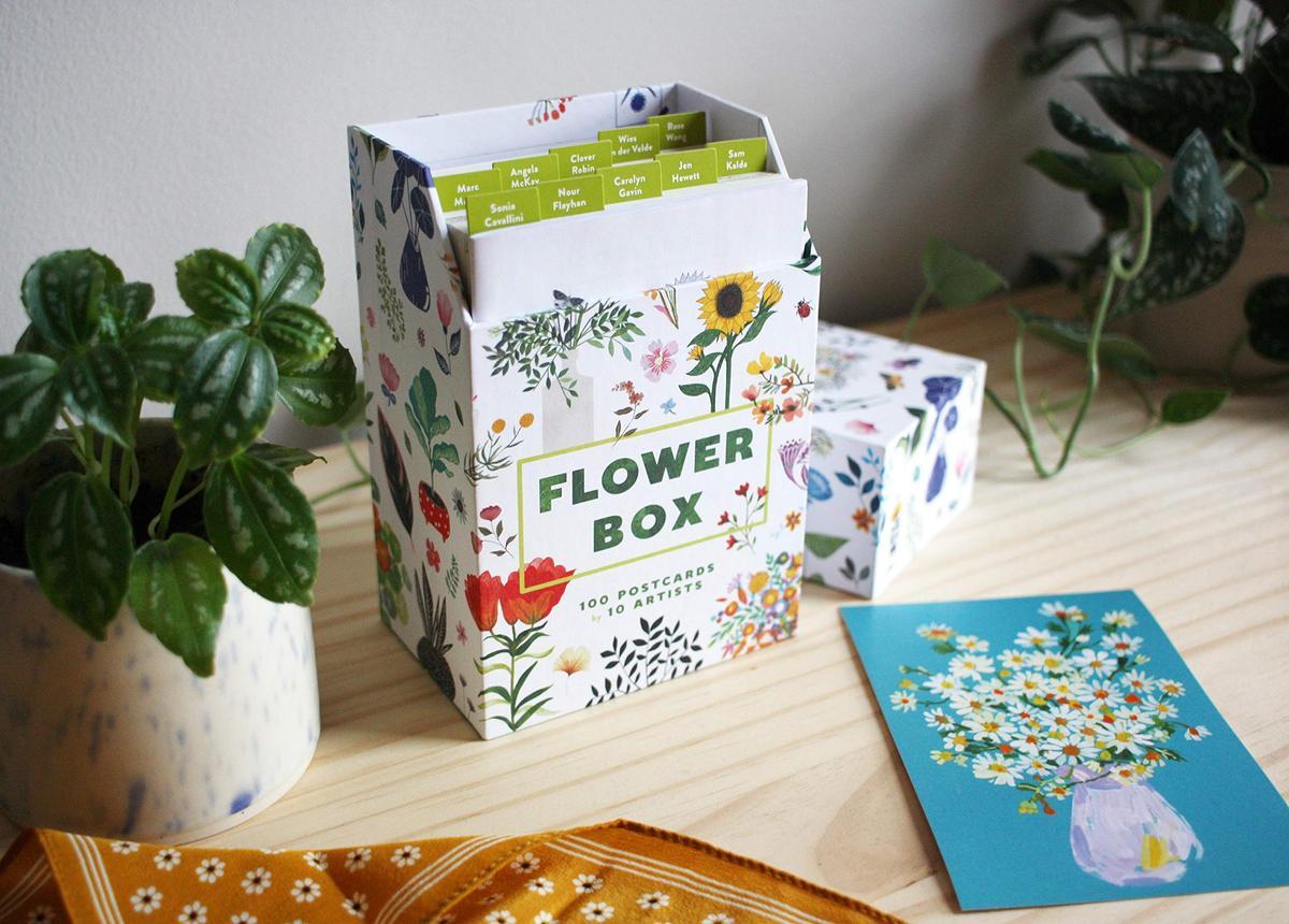 Tarjetas postales de flores, de  VV.AA (11,03 euros)