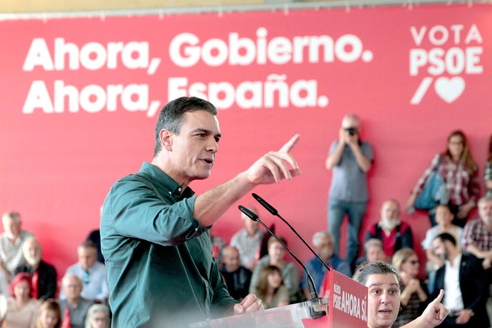 Mitin de Pedro Sánchez en Mislata