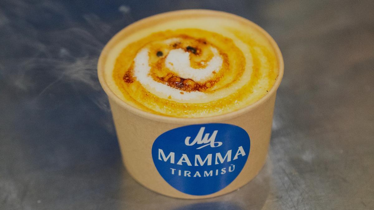 El tiramisú con sabor a crema catalana de Mamma Tiramisù.