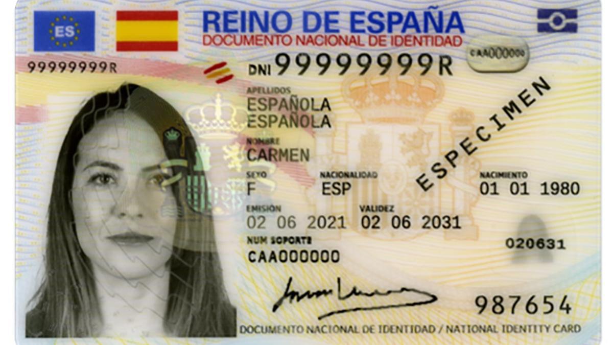 Modelo del nuevo DNI europeo