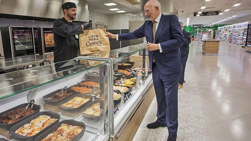 Juan Roig, en la presentación de la línea de negocio &#039;Listo para comer&#039;.