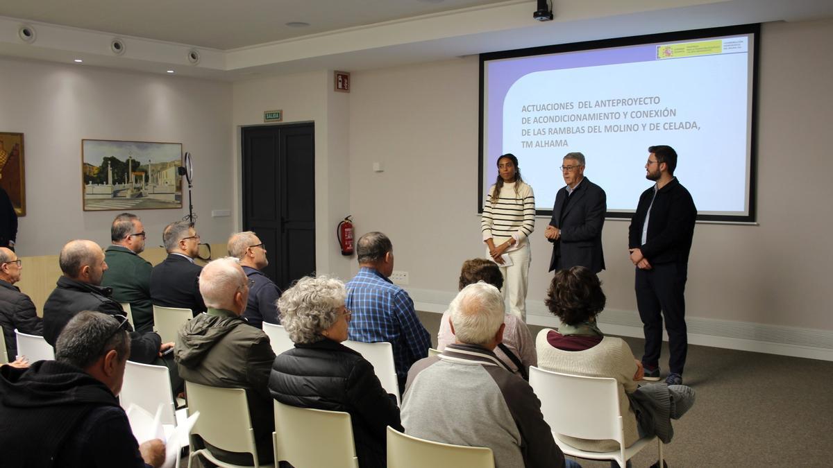 Presentación de las actuaciones que se acometerán las ramblas del Molino y Celada.
