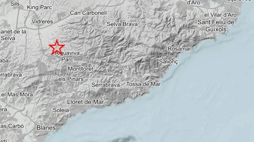 Registrat un petit terratrèmol amb epicentre a Vidreres