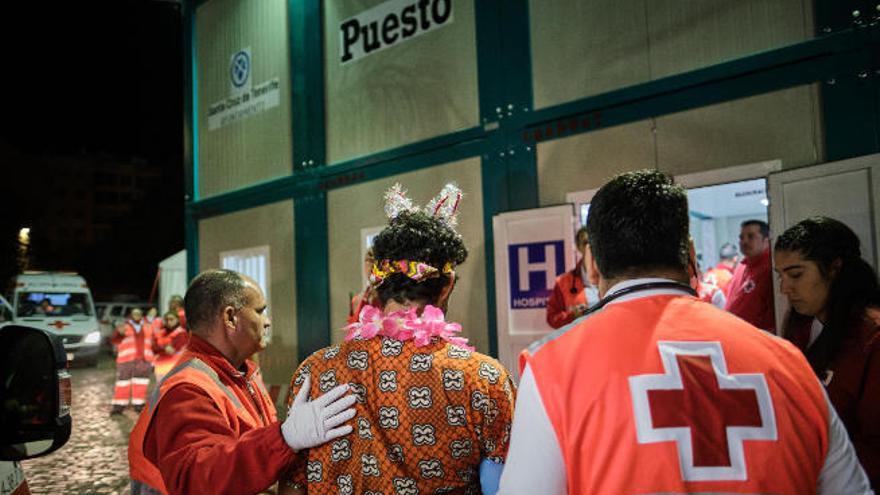 Bajan las asistencias médicas en el Hospital del Carnaval chicharrero