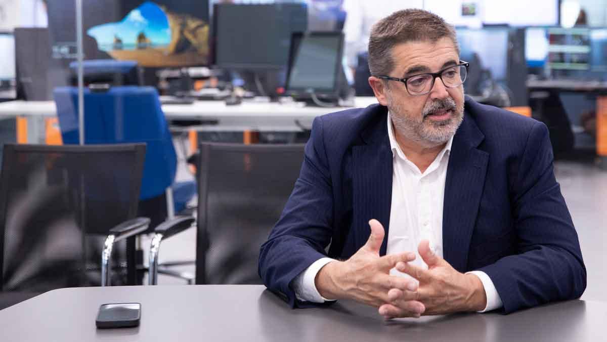 Francesc Alemany, durante la entrevista.