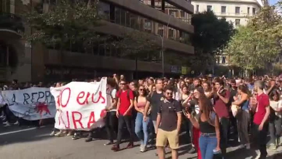 manifestacion de universitarios contra la sentencia