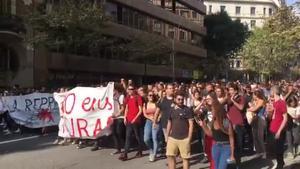 manifestacion de universitarios contra la sentencia