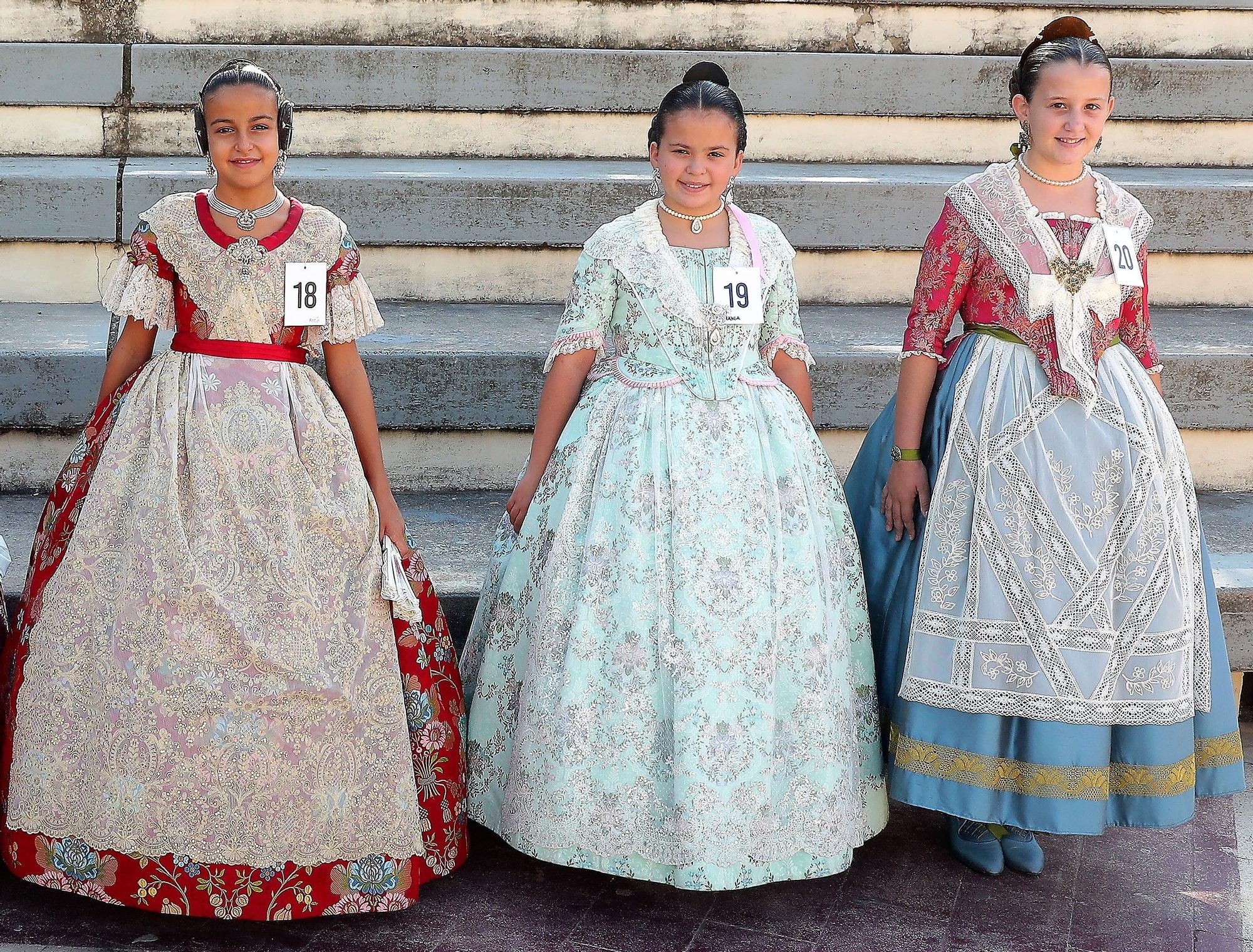 Las niñas que quieren ser fallera mayor infantil de València y corte 2022